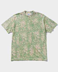 Short Sleeve Tees: Butter Goods - Woods Camo T-Shirt - Washed Sage