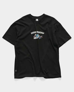 S/Double - Running Man T-Shirt - Black