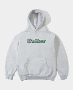 Butter Goods - Textured Logo Pullover Hoodie - Ash