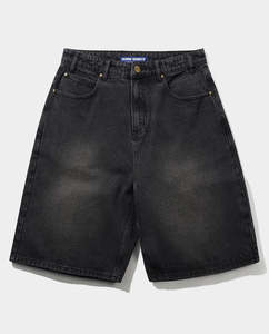 Butter Goods - Baggy Denim Shorts - Distressed Black