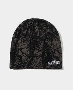Butter Goods - Woods Camo Skull Beanie - Black