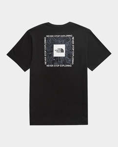 The North Face: The North Face - Relax Map Logo T-Shirt - TNF Black