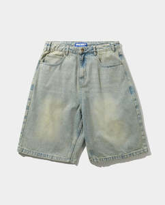 Butter Goods - Scorpion Stitch Denim Shorts - Tinted Light Blue