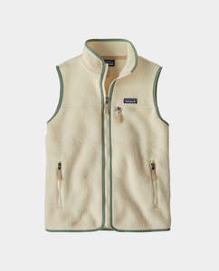 Sale: Patagonia - W’s Retro Pile Vest - Natural/Ellwood Green