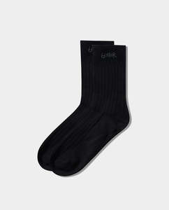 Socks: Butter Goods - Mid-Cut Socks - Black