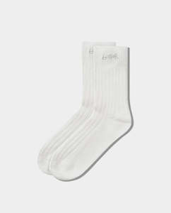 Socks: Butter Goods - Mid-Cut Socks - White