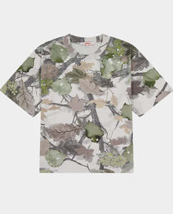 Short Sleeve Tees: Checks Downtown - Kawakawa Camo T-Shirt - White