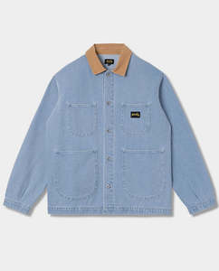 Jackets: Stan Ray - Coverall Jacket - Ice Stone Denim