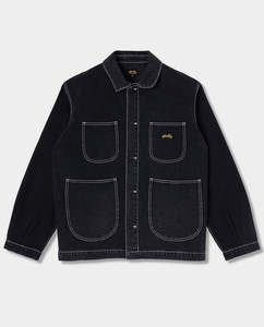 Jackets: Stan Ray - Coverall Jacket - Washed Black