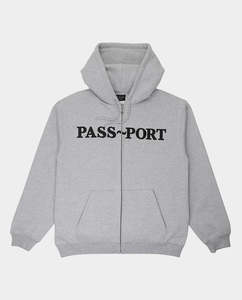 Hoodies: Passport - Official Zip-Thru Hoodie - Ash