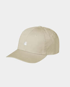 Hats: Carhartt WIP - Madison Logo Cap - Stone/White