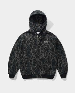 Butter Goods - Thorn Camo Waffle Zip-Thru Hoodie - Black