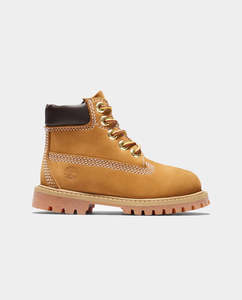 Timberland - 6-Inch Premium Waterproof Boot (Toddlers) - Wheat Nubuck
