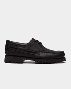 Timberland - Authentic 3-Eye Classic Lug Boat Shoe - Black Full Grain