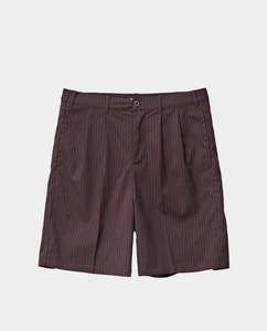 XLarge - Amplify Pleated Short - Chocolate Stripe