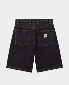 Shorts: Carhartt WIP - Brandon Short - Black Stone Washed