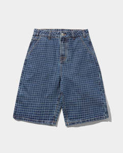 Butter Goods - Big Grid Denim Shorts - Indigo