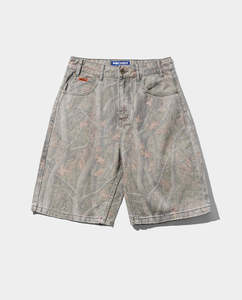 Butter Goods - Baggy Denim Shorts - Forest Camo
