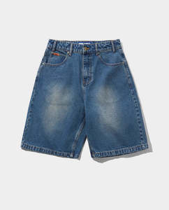 Butter Goods - Baggy Denim Shorts - Distressed Indigo