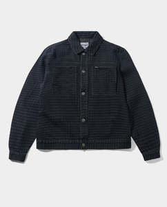 Butter Goods - Grid Denim Jacket - Overdye Black