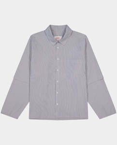 Checks Downtown - Layered Shirt - Grey Stripe