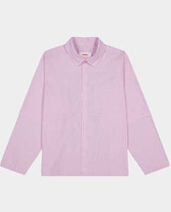 Checks Downtown - Layered Shirt - Pink Stripe