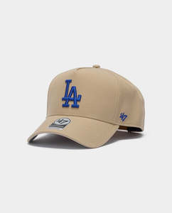 Hats: 47 Brand - Offside Ballpark Los Angeles Dodgers Hat - Khaki