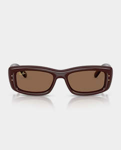 Lifestyle: Ray-Ban - Kiliane Puffer - Transparent Dark Brown with Dark Brown Lens