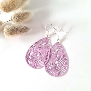 Laser Cut Earrings: Ginkgo Earrings