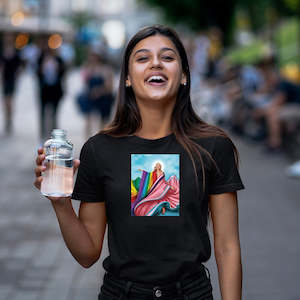 Womens T Shirts: The Cloak of Many Colours - T-Shirt