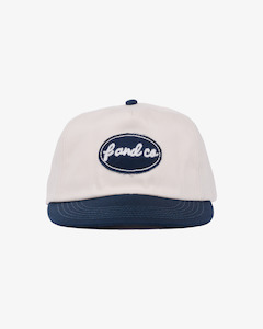 Holiday Patch Cap - 5 panel - Off White/Navy