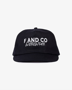 Workwear Cap - 5 panel - Black