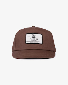 Patch Workwear Cap - 5 panel - Brown