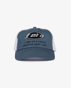 All Headwear: Creative Dept Cap - Ball-Trucker - Light Blue/White
