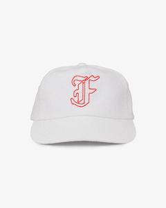 5 Panels: Letterman Cord Cap - 5 Panel - White