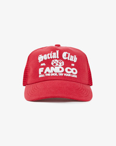 New Releases: Social Club Trucker Cap - Ball Trucker - Washed Red