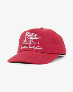 New Releases: Motel Cap - Wide Brim 5 Panel - Cherry Red