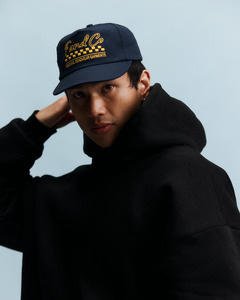 5 Panels: Script Logo Cap - 5 Panel - Navy
