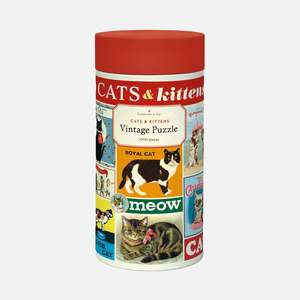 Cat Themed Accessories: Puzzle - Vintage Cats & Kittens
