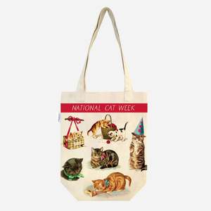 Cat Themed Accessories: Cat Tote bag - Vintage Cats