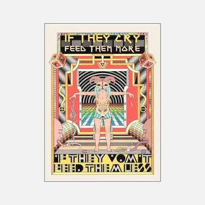 Cat Art Print - If They Cry Feed Them More (Pet Refuge Fundraiser)
