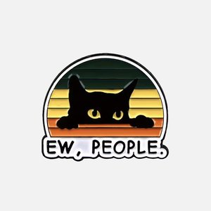 For Humans: Enamel Cat Pin - Ew, People
