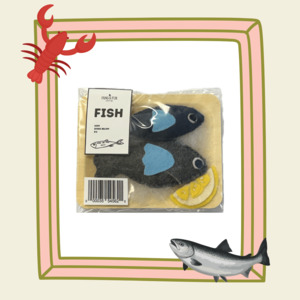 Catnip Cat Toy - Felt Fish Packet & Lemon Slice