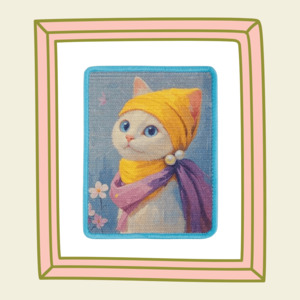Cat Scratchers Scratching Posts: The Meowsterpiece Scratcher: Cat with a Pearl Earring