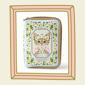For Humans: Cat Lady Book Pouch: Wild Rose