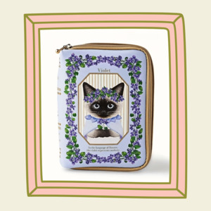 For Humans: Cat Lady Book Pouch: Violet