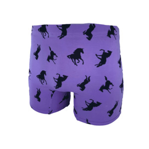 Top quality mens underwear NZ made Horses Running Plum