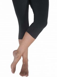 Products: Three quarter leggings NZ made Dark Grey High Waisted