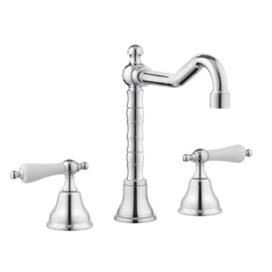 Bathroom Tap: English Lever Taps - English Tap Spout - Porcelain Levers