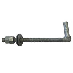 Gate Hardware: Gudgeon Thru Post - Galvanised
